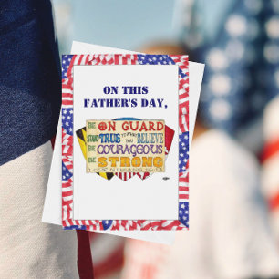 Tarjeta del día del padre del Personalizado Escudo