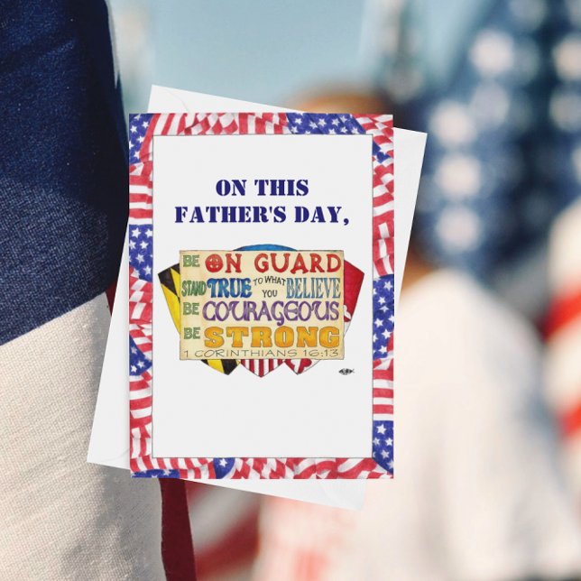 Tarjeta del día del padre del Personalizado Escudo (Subido por el creador)