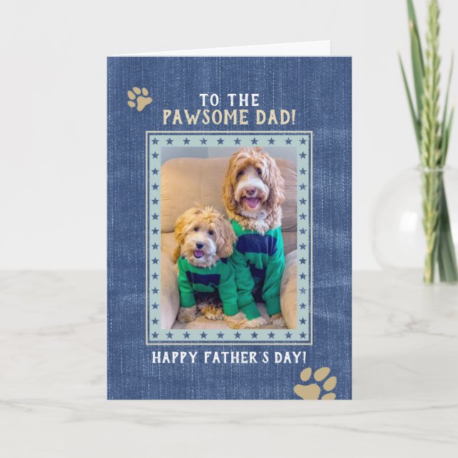 Tarjeta del Día del Padre del Personalizado Unisex (Anverso)