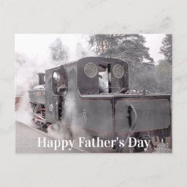 TARJETA DEL DÍA DEL PADRE DEL TREN DE VAPOR