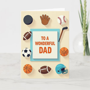 Tarjeta del Día del Padre Deportista