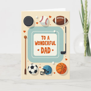 Tarjeta del Día del Padre Deportista