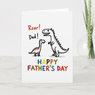Tarjeta del Día del Padre Dino Dulce