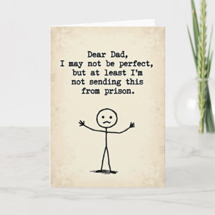Tarjeta del Día del Padre Divertida para Papás en