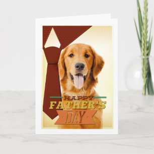 Tarjeta del Día del Padre Dorado