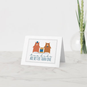 Tarjeta del Día del Padre - Dos papás son mejor qu