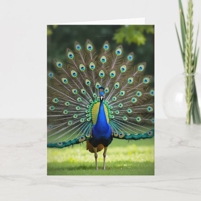 Tarjeta del Día del Padre Emerald Fowl (Anverso)