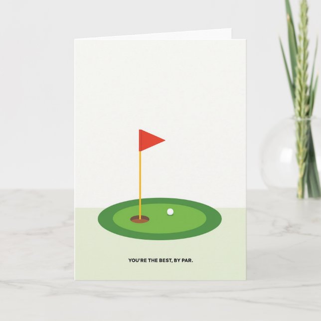 Tarjeta del Día del Padre Emerald Golf (Anverso)
