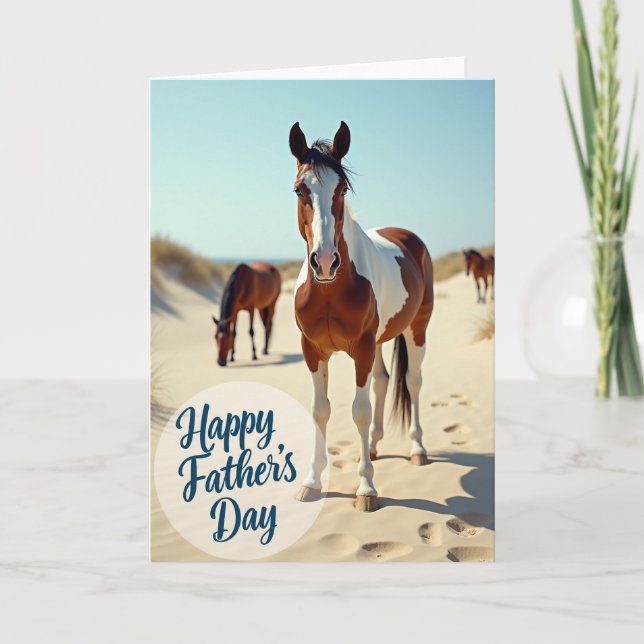 Tarjeta del Día del Padre Equino (Anverso)