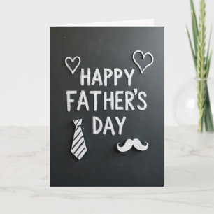Tarjeta del Día del Padre Esculpida