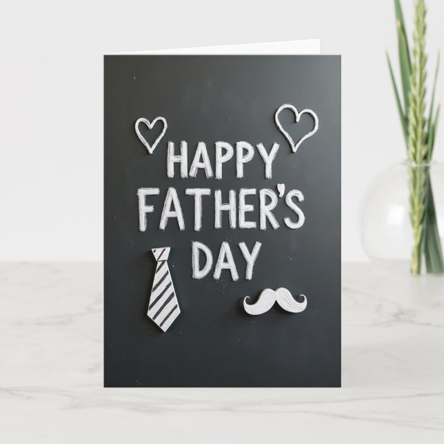 Tarjeta del Día del Padre Esculpida (Anverso)