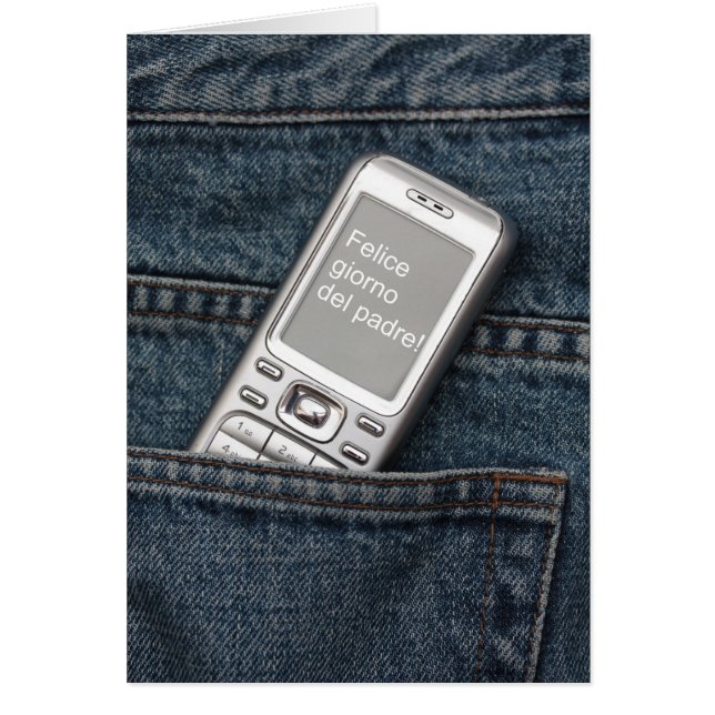 Tarjeta del Día del Padre Español (Frente)