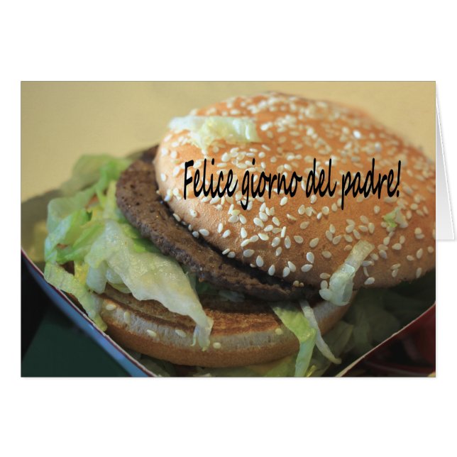 Tarjeta del Día del Padre Español (Anverso (Horizontal))