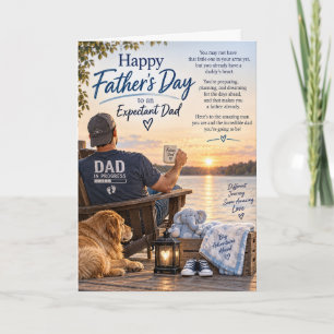 Tarjeta del Día del Padre Expectante