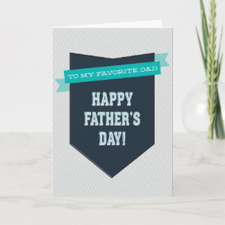 Tarjeta del Día del Padre Favorito
