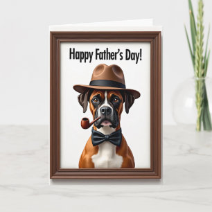 Tarjeta del Día del Padre Felino Atento