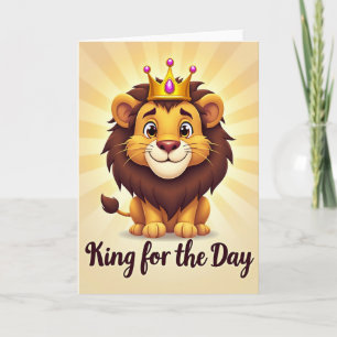 Tarjeta del Día del Padre Felino Real