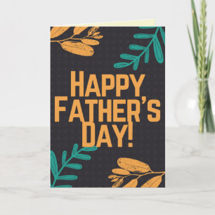 Tarjeta del Día del Padre Feliz