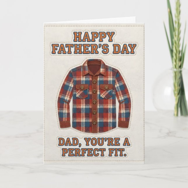 Tarjeta del Día del Padre Feliz (Anverso)
