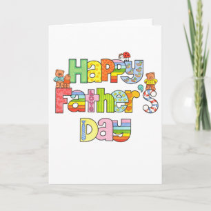 Tarjeta del Día del Padre Feliz
