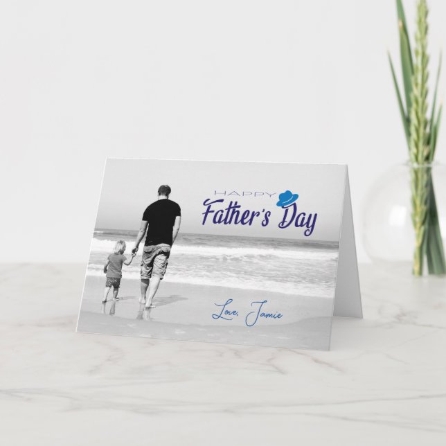 Tarjeta del Día del Padre Feliz (Anverso)