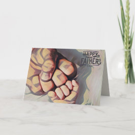 Tarjeta del Día del Padre Feliz