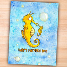 Tarjeta del Día del Padre Feliz