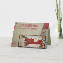 Tarjeta del Día del Padre Feliz