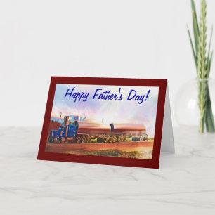 Tarjeta del Día del Padre Feliz, amante de los cam