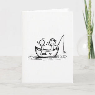 Tarjeta del Día del Padre Feliz Barquero
