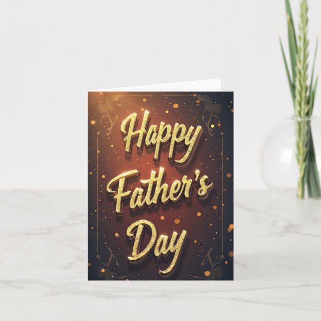 Tarjeta del día del padre, feliz día del padre (Anverso)