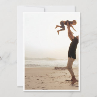 Tarjeta del Día del Padre Feliz en la Playa