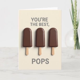 Tarjeta del Día del Padre Finest Pops