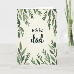 Tarjeta del Día del Padre Floral Abrazo