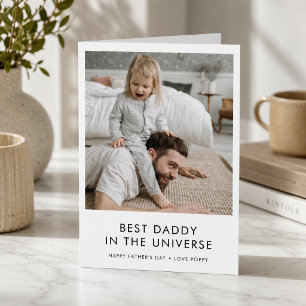 Tarjeta del Día del Padre   Foto personalizada Tar