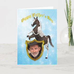 Tarjeta del Día del Padre Fotográfico con un cabal