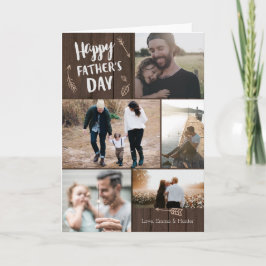 Tarjeta del Día del Padre Fotográfico Woodsy 5
