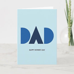 Tarjeta del Día del Padre Geométrico Papá