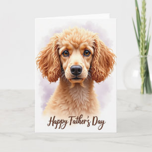 Tarjeta del Día del Padre Golden Curls