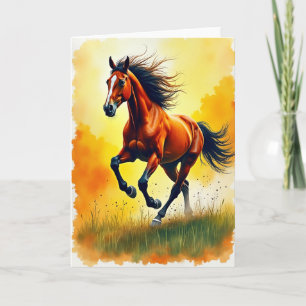 Tarjeta del Día del Padre Golden Equine