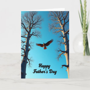 Tarjeta del Día del Padre Golden Raptor
