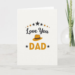 Tarjeta del Día del Padre Golden Star