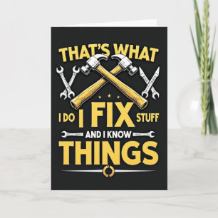 Tarjeta del Día del Padre Golden Tools