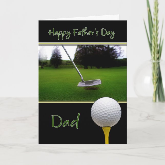 Tarjeta del Día del Padre - Golf (Anverso)