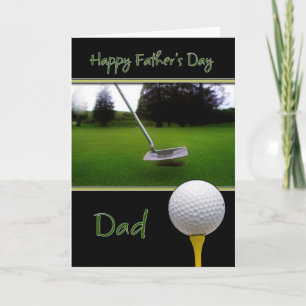 Tarjeta del Día del Padre - Golf