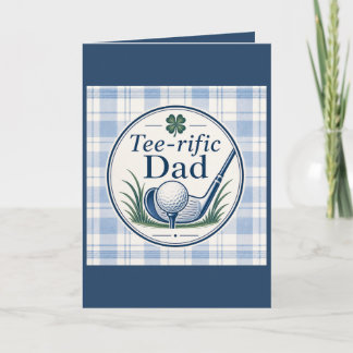 Tarjeta del Día del Padre Golf Dad Padre Ter-rífic