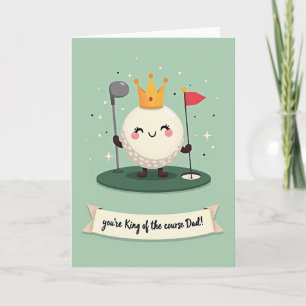 Tarjeta del Día del Padre Golf King