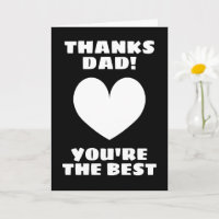 Tarjeta del Día del Padre - Gracias papá eres el m