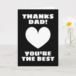 Tarjeta del Día del Padre - Gracias papá eres el m