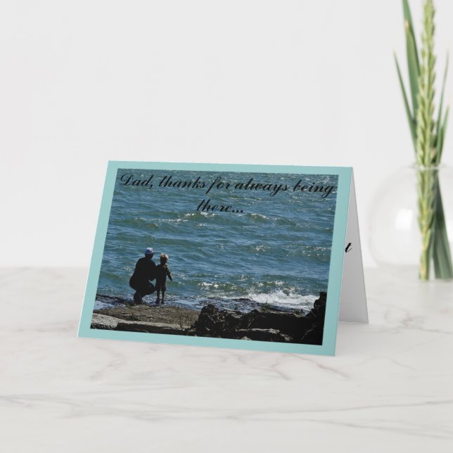 Tarjeta del Día del Padre Grande (Anverso)